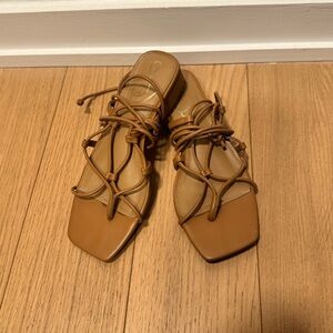 Sam Edelman Elegant Tan Strappy Sandals
